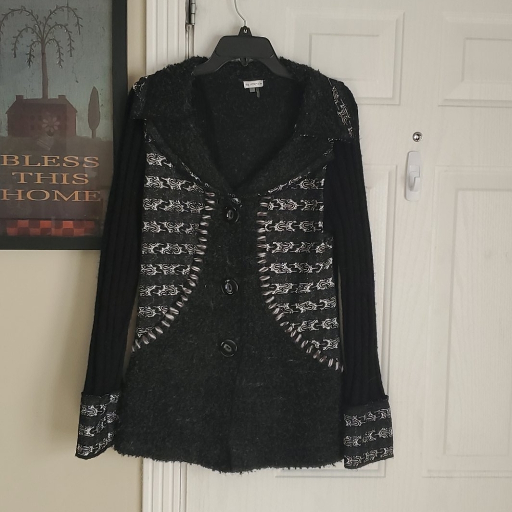 Sioni sweater cardigan jacket coat L